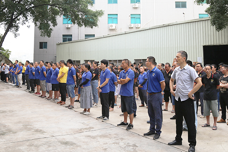 博士有成7月全廠職工動(dòng)員大會(huì)——制造須靠低成本，競(jìng)爭(zhēng)依賴高品質(zhì)！