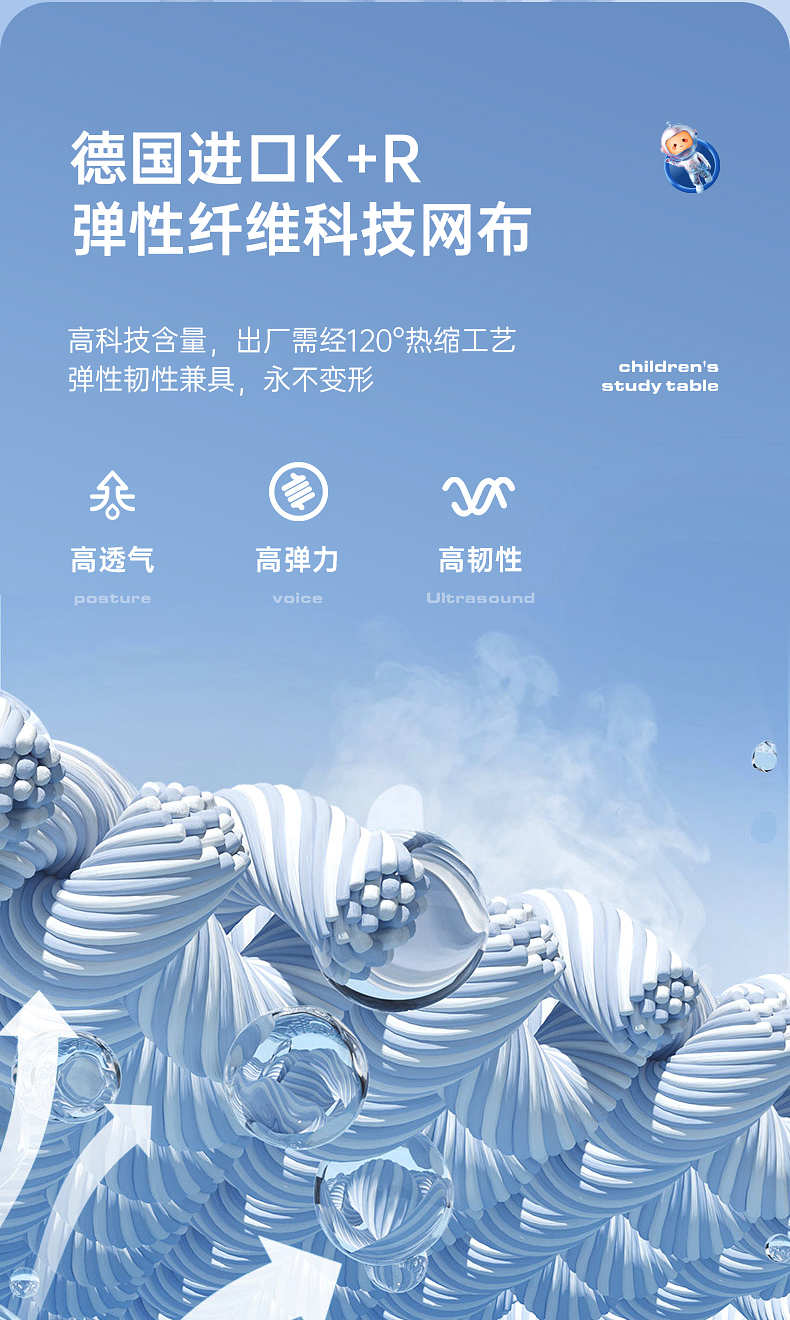德國進口K+R彈性纖維科技網(wǎng)布，用不變形